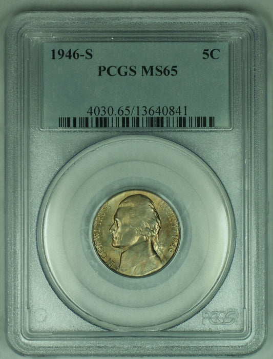 1946-S Jefferson Nickel 5C PCGS MS 65