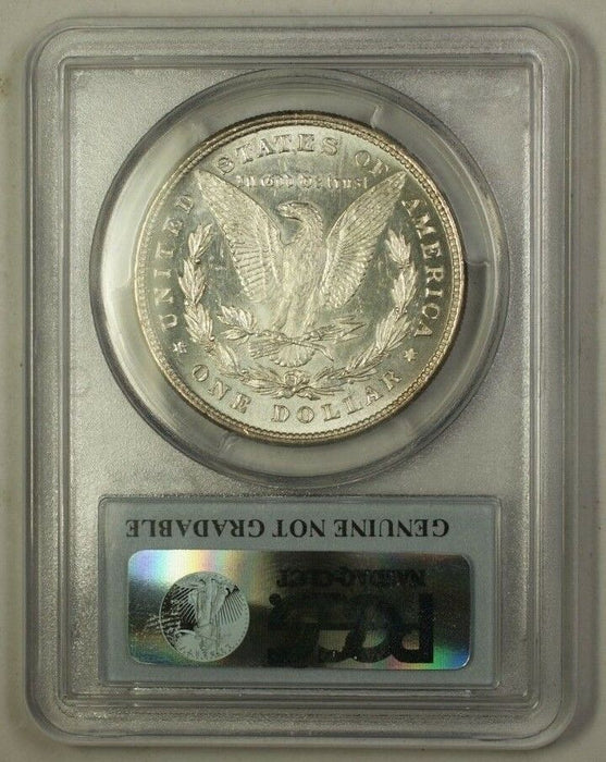 1878 8TF Morgan Silver Dollar, PCGS Genuine, (Looks DMPL) UNC Details - Cleaned