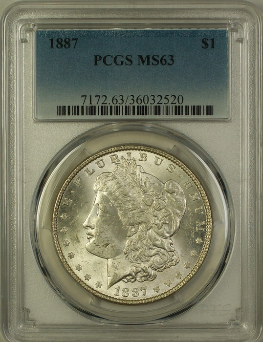 1887 VAM-11 Morgan Silver Dollar $1 Coin PCGS MS-63 (2D)