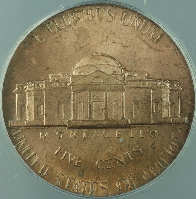 1979-D Jefferson Nickel *STRUCK ON PENNY BLANK* Cent Mint Error ANACS MS-64 RD