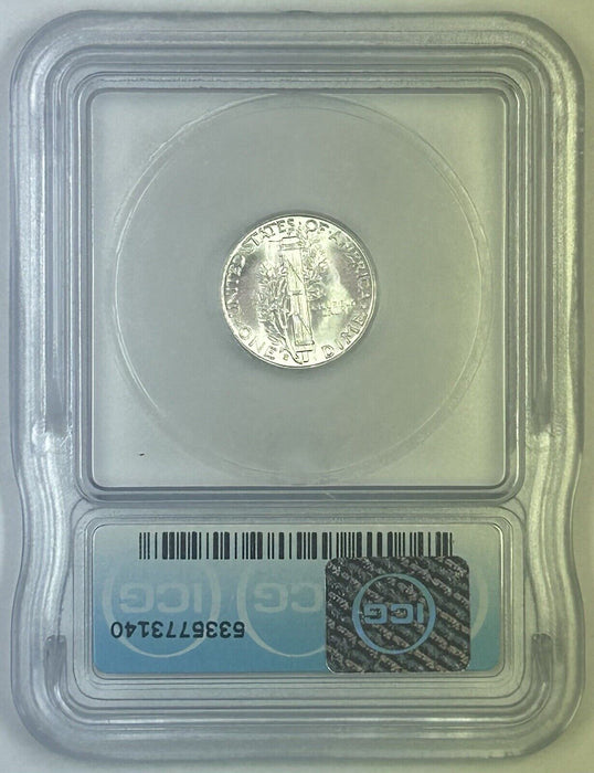 1944-S Mercury Silver Dime 10c Coin ICG MS 64 (Near FB) (54) E