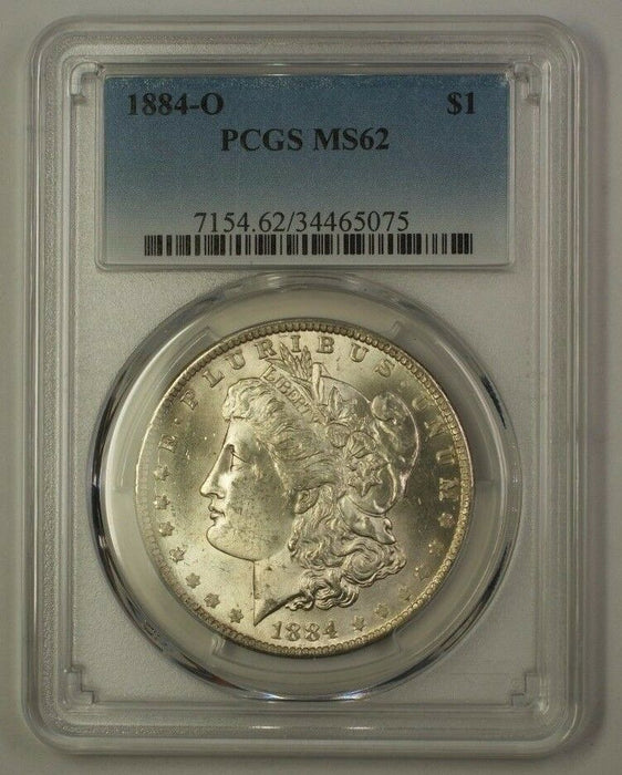 1884-O US Morgan Silver Dollar $1 Coin PCGS MS-62 (17c) (Better)