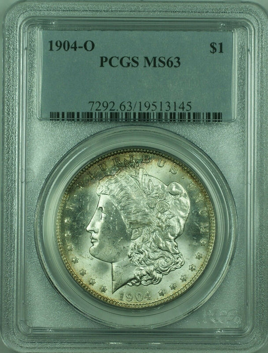 1904-O Morgan Silver Dollar $1 Coin PCGS MS-63 Toned (36) G