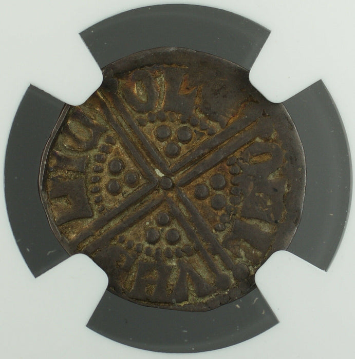 1247-72 England Long Cross Penny Silver Coin S-1360 Henry III NGC AU-50 AKR