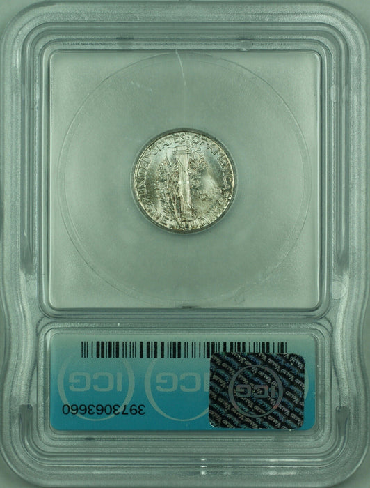 1941 Mercury Silver Dime 10c Coin ICG MS-66 Toned (A)