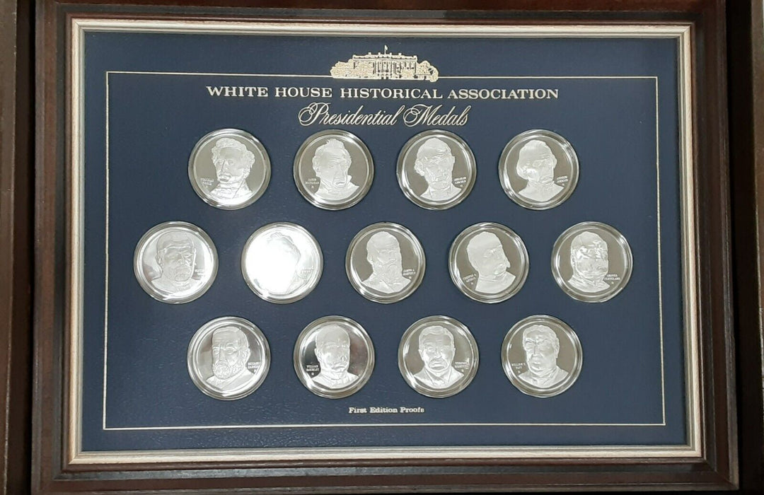 White House Historical Assoc 38 Pc Sterling Silver Presidential Medals Set