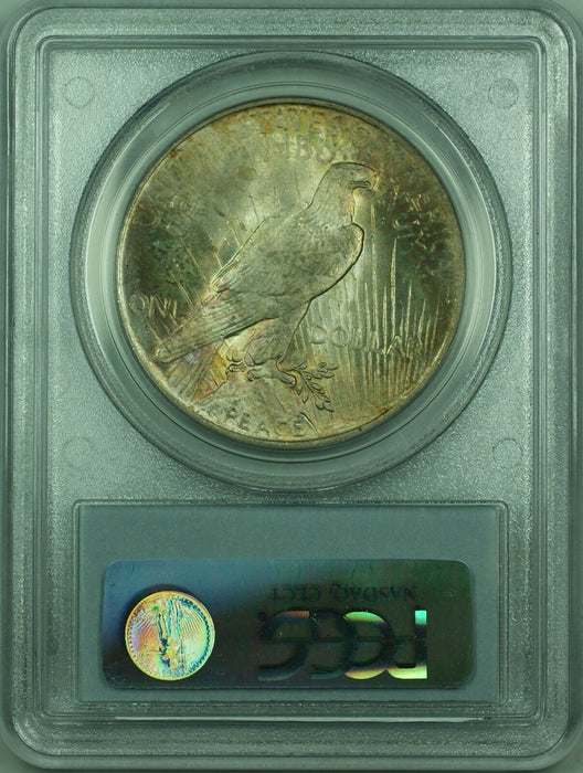 1922 Peace Silver Dollar $1 Coin PCGS MS-63 Beautifully Toned (34-F)