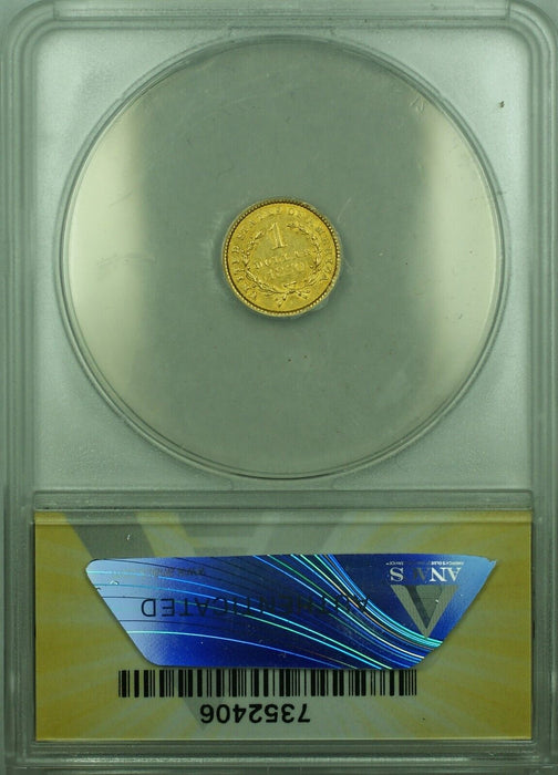 1850 Type I Gold $1 Dollar Coin ANACS AU-50
