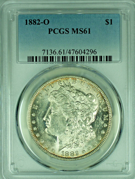 1882-O Morgan Silver Dollar PCGS MS 61 47