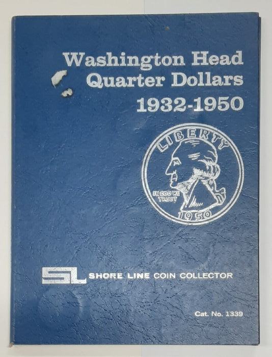 Shore Line Vintage Coin Folder For Washington Quarters 1932-50--No.1339  Used