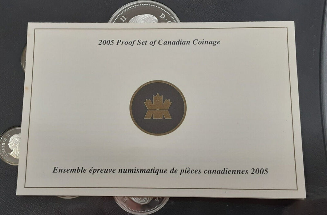 2005 Canada 8pc Proof Set-40th Anniversary Canadian Flag - w/RCM Box & COA
