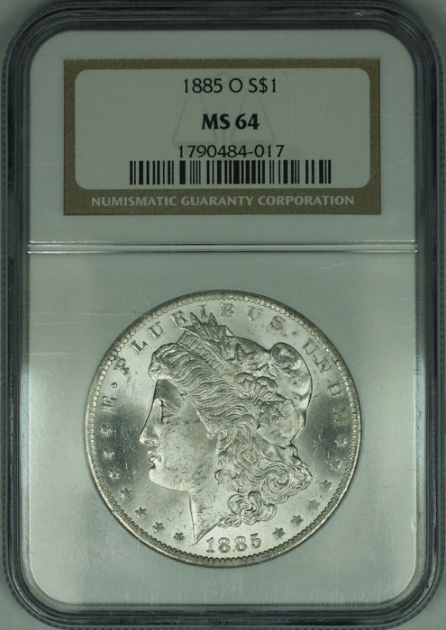 1885-O Morgan Silver Dollar $1 Coin NGC MS-64 (24)