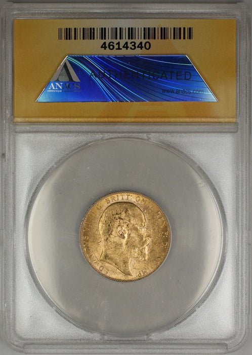 1909-P Australia Sovereign Gold Coin ANACS MS-60 (C AMT)