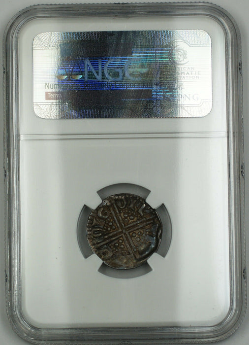 1247-72 England Long Cross Penny Silver Coin S-1364 Henry III NGC AU-58 AKR
