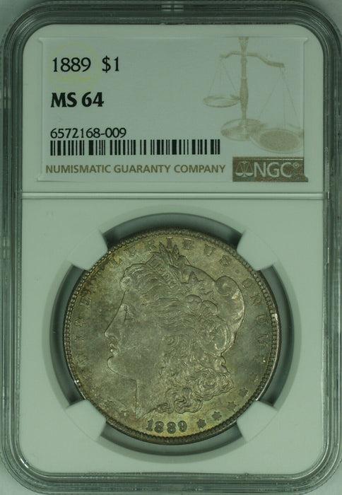 1889 Morgan Silver Dollar $1 NGC MS-64 Toned  (46)