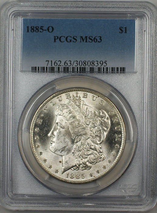 1885-O Morgan Silver Dollar $1 Coin PCGS MS-63 (7L)