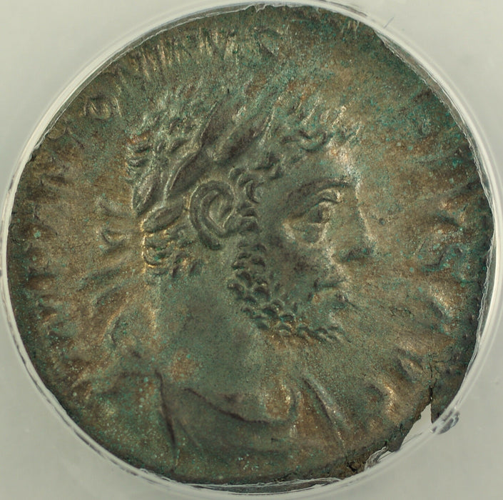 AD 221-222 Roman Silver Denarius Coin Elagabalus Rome Mint ANACS EF-45 AKR