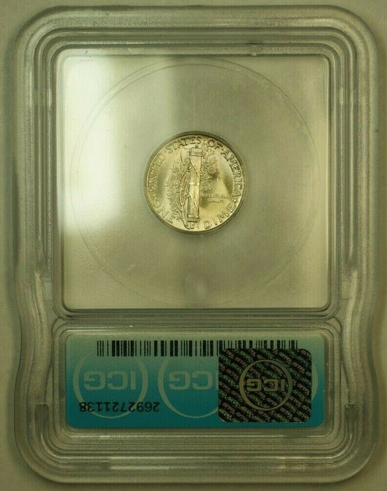 1945 Silver Mercury Dime 10c Coin ICG MS-65 NN