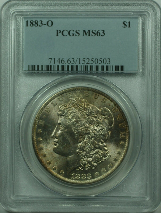 1883-O Morgan Silver Dollar Coin $1 PCGS MS-63 Toned (31) B