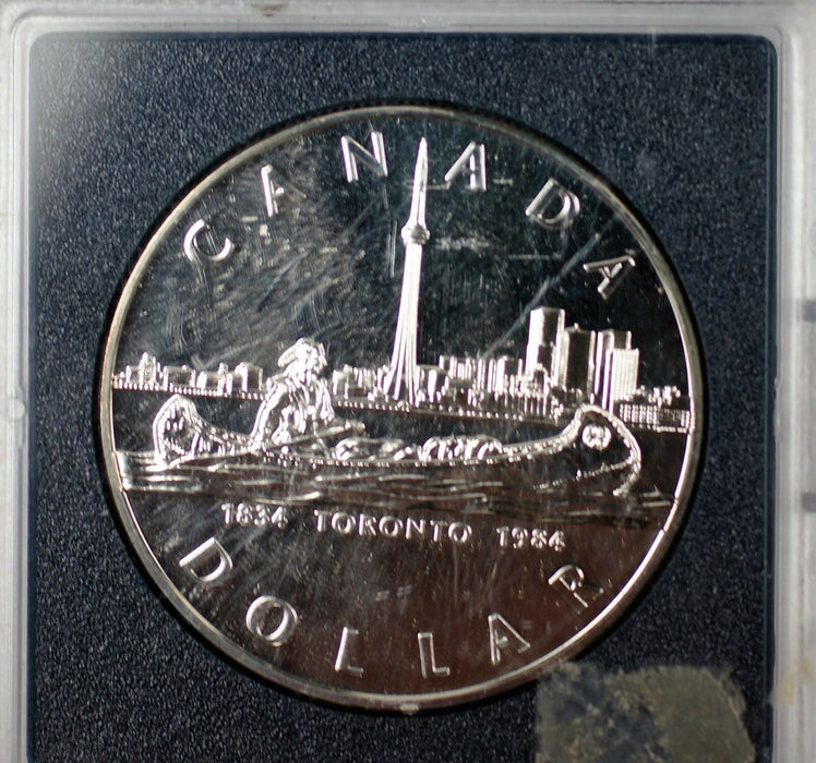 1984 Canada $1 Commemorative Proof Like Coin Centennial of Toronto Royal Mint