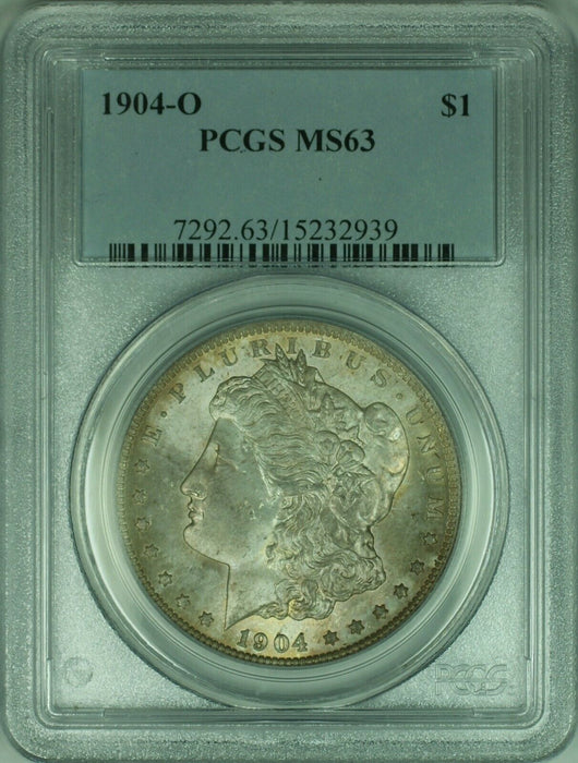 1904-O Morgan Silver Dollar $1 Coin PCGS MS-63 Toned (34-M)