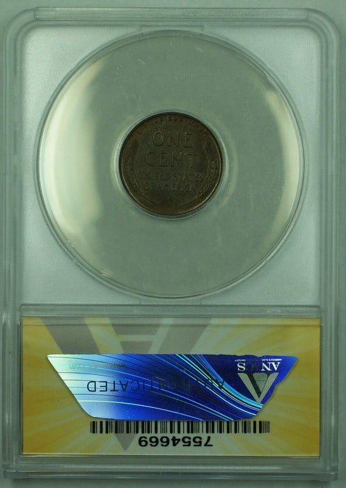 1916-S Lincoln Wheat Cent 1C Coin ANACS AU 50 (15)