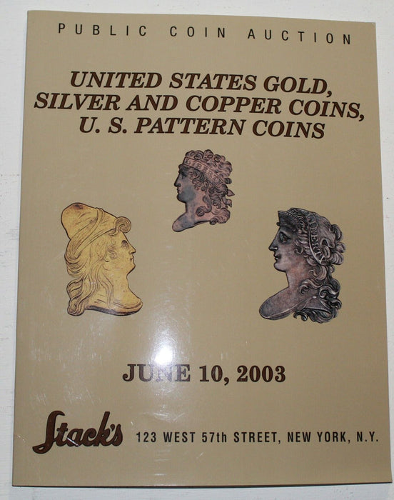 June 10 2003 Stack's Coin Auction Catalog WW6DD