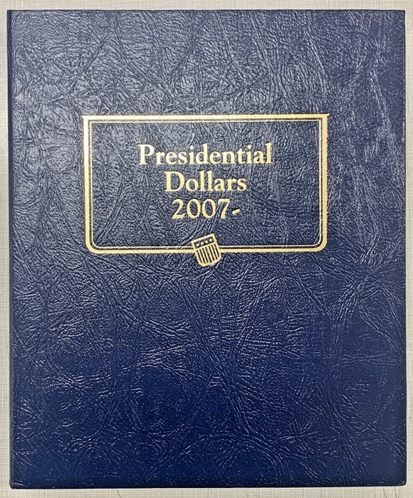 2007-2016 Presidential $1 Dollar Uncirculated Set-Whitman Deluxe Album (B)