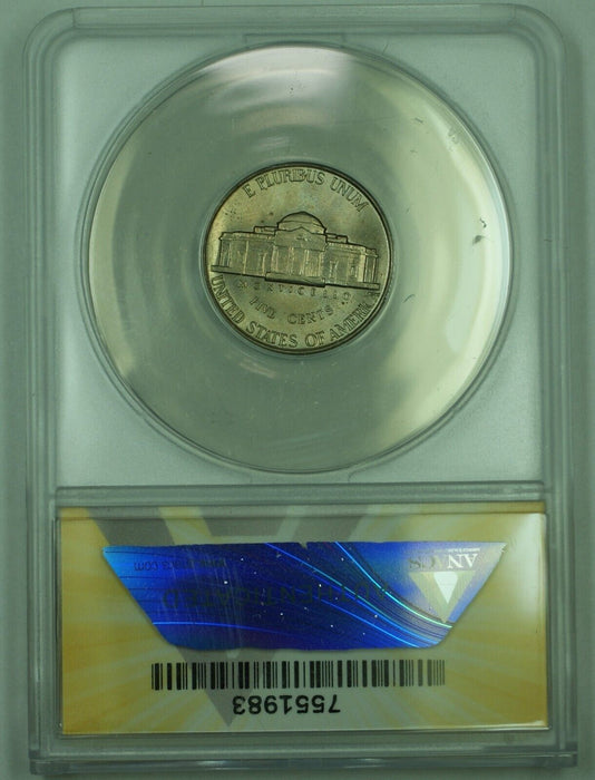 1938 Jefferson Nickel 5C ANACS MS 66