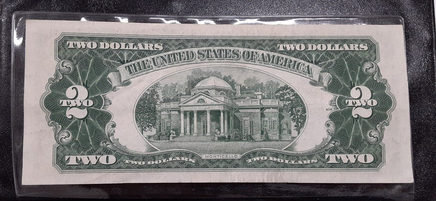 Series 1953-C $2 United States Note- Very Fine in Info Folder