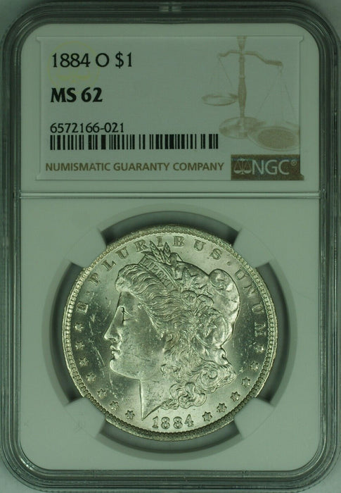 1884-O Morgan Silver Dollar $1 NGC MS-62   (46A)