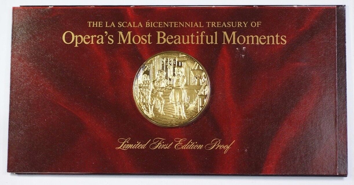 La Scala Operas Most Beautiful Moments Gold-Plated Silver Medal Hansel & Gretel
