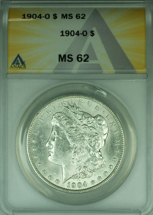 1904-O Morgan Silver Dollar $1 Coin ANACS MS-62 Better Coin  (45B)