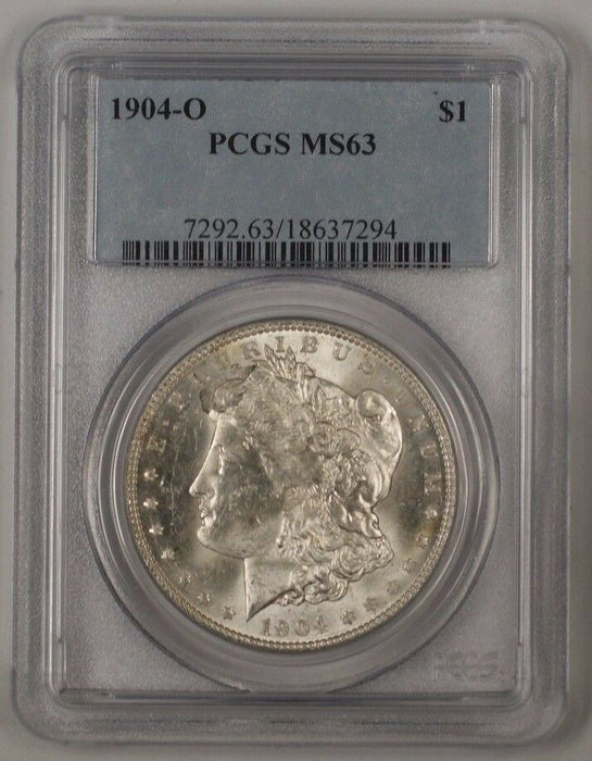 1904-O Morgan Silver Dollar $1 Coin PCGS MS-63 A (2)