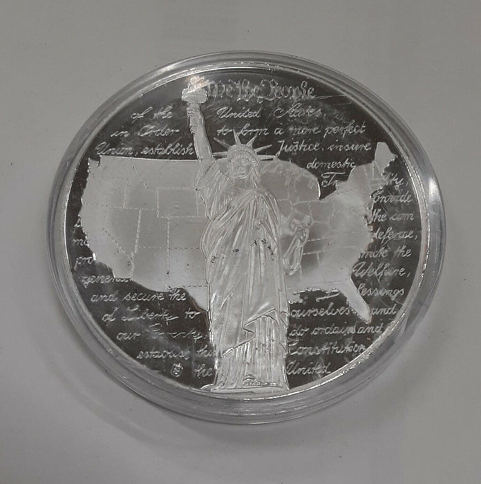 Quarters of 50 States American Mint Silver Plated Copper Rd W/Gold Plated 25C