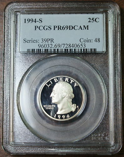1994-S Washington Quarter, PCGS PR-69 DCAM