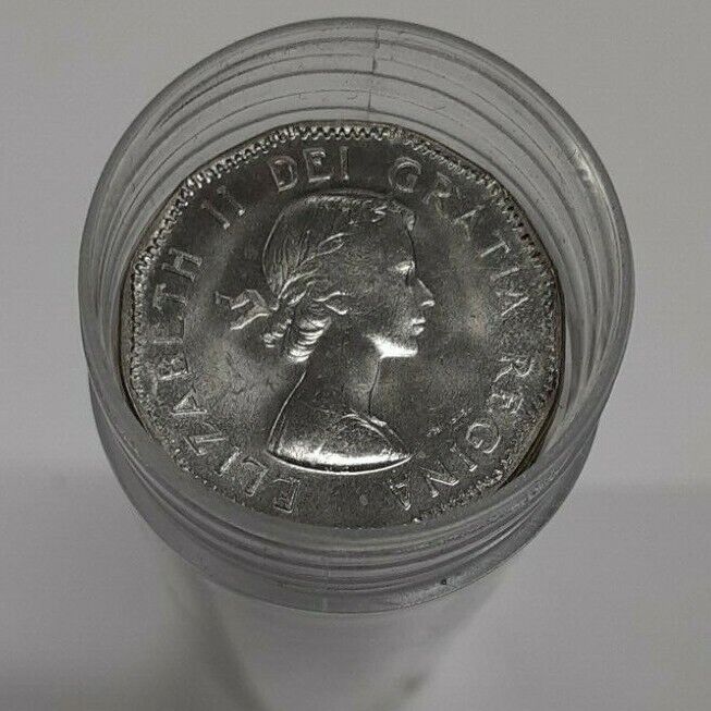 1957 Canada BU Roll Of 5 Cents 'Nickels'  40 Coins Total