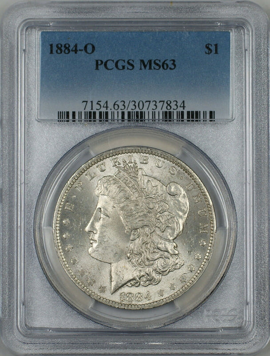 1884-O Morgan Silver Dollar $1 Coin PCGS MS-63 (7C)