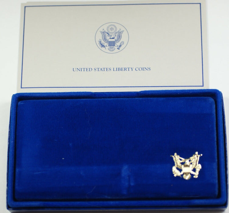 1986 US Mint Liberty Commemorative 3 Coin Silver & Gold Proof Set as Issued DGH