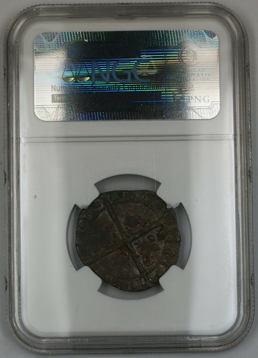 1364-80 France Gros Tournois Silver Coin Roberts-2476 Charles V NGC VF Dtls AKR