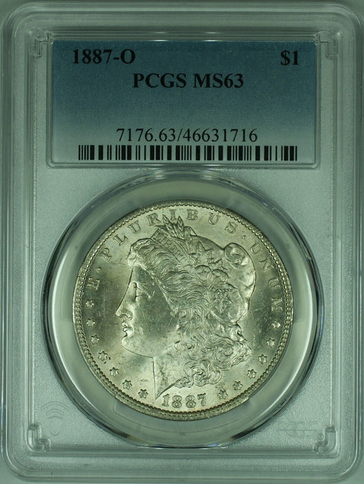 1887-O Morgan Silver Dollar Coin  PCGS MS-63   (34)