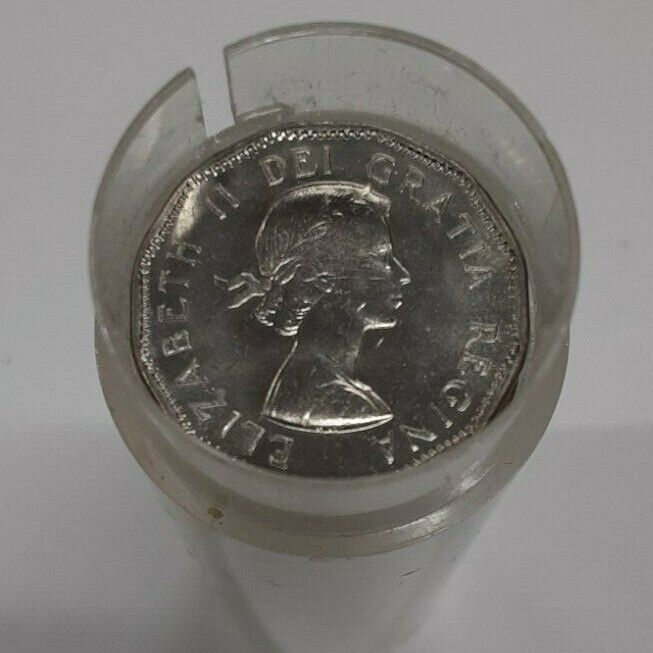 1958 Canada BU Roll Of 5 Cents 'Nickels'  40 Coins Total