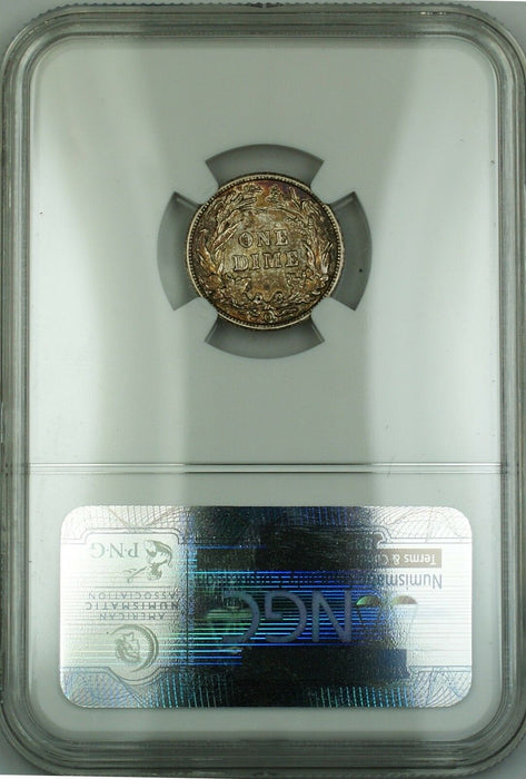 1905-O Barber Silver Dime 10c NGC AU-58 (Better Coin) Toned RF