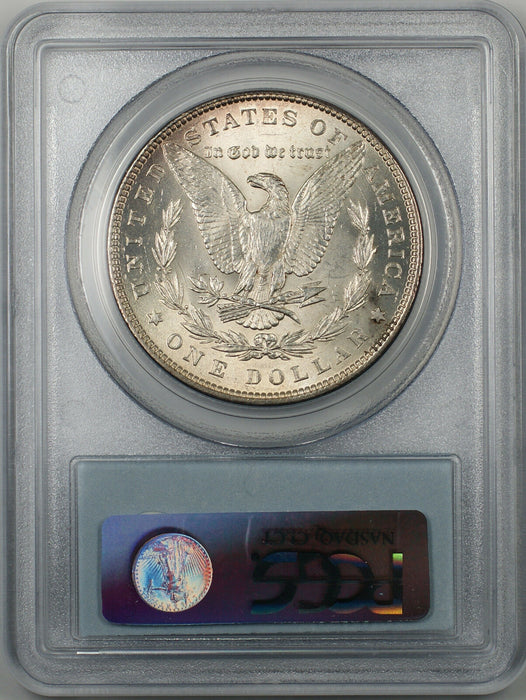 1885 Morgan Silver Dollar Coin $1 PCGS MS 63 Light Toning Better Coin (BR-17 D)