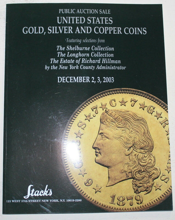 December 2-3 2003 Stack's Public Sale Coin Auction Catalog  WW6Z