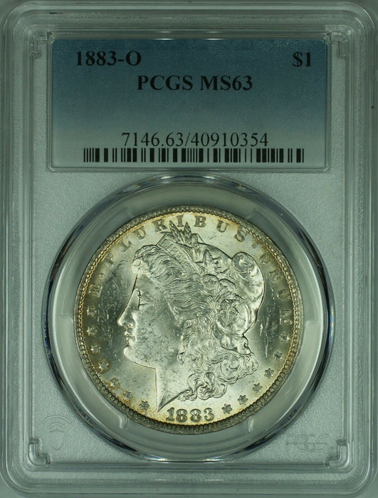 1883-O Morgan Silver Dollar S$1 PCGS MS-63 Reverse Toned (33B)