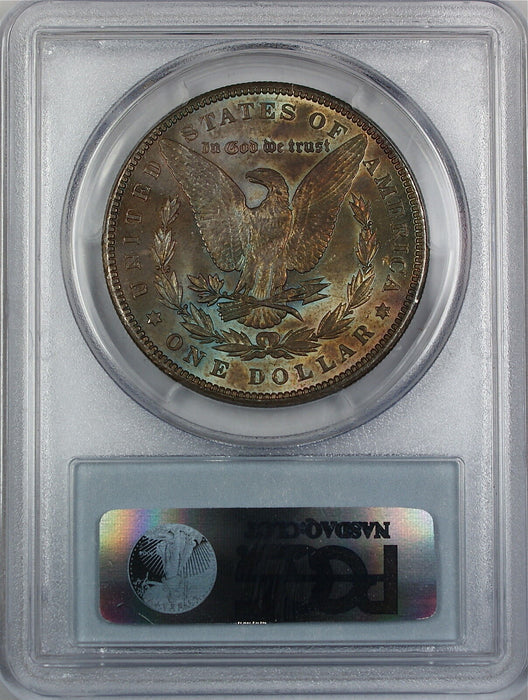 1900 Morgan Silver Dollar Coin, PCGS MS-63, Toned Reverse