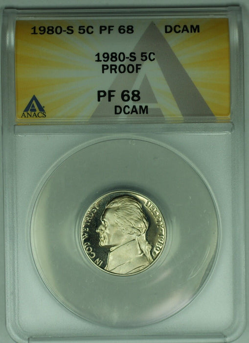 1980-S Jefferson Nickel Proof 5C ANACS PR 68 DCAM (18)