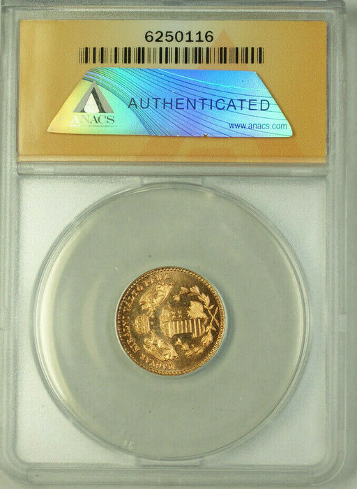 1868-KB Hungary Copper 1 Krajczar Coin ANACS PF 64 Proof Restrike Red KM#441