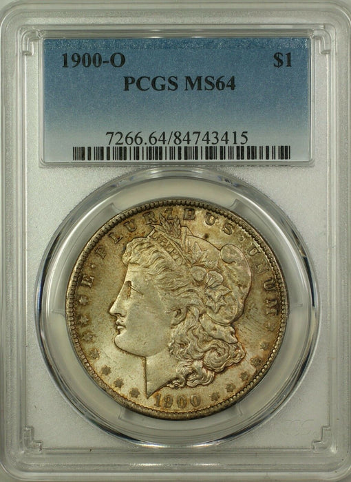 1900-O Morgan Silver Dollar $1 PCGS MS-64 Toned (Better Coin) (16)